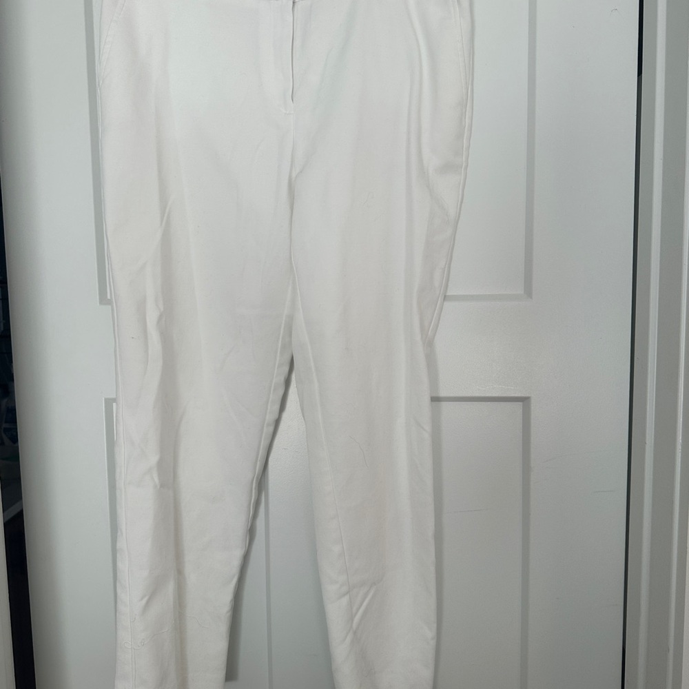 JONES NEW YORK White Cropped Pants-Size 8